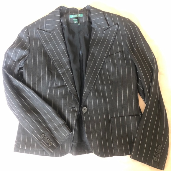 Ralph Lauren Linen Pinstripe Suit - Picture 1 of 6